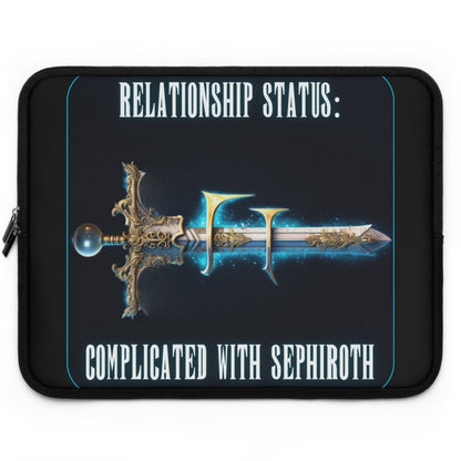 Goated Goods - Final Fantasy - Relationship status Complicated with Sephiroth - Laptop Sleeve - Black - 17"