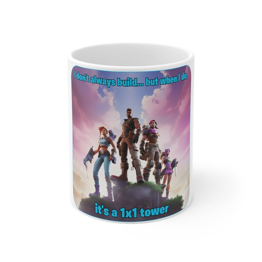 Goated Goods - Fortnite - 1x1 tower - Coffee Mug - 11oz -