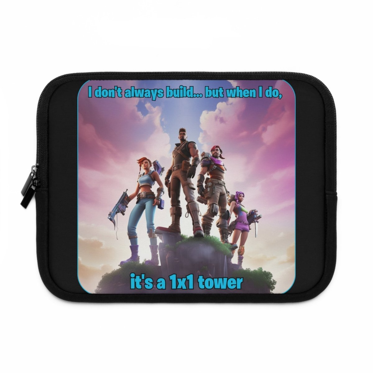 Goated Goods - Fortnite - 1x1 tower - Laptop Sleeve - Black - 10"