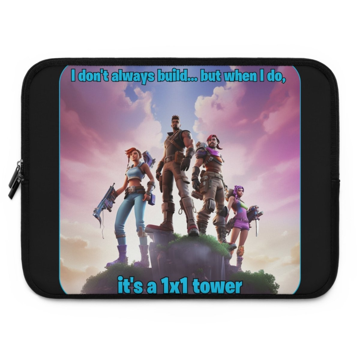 Goated Goods - Fortnite - 1x1 tower - Laptop Sleeve - Black - 15"