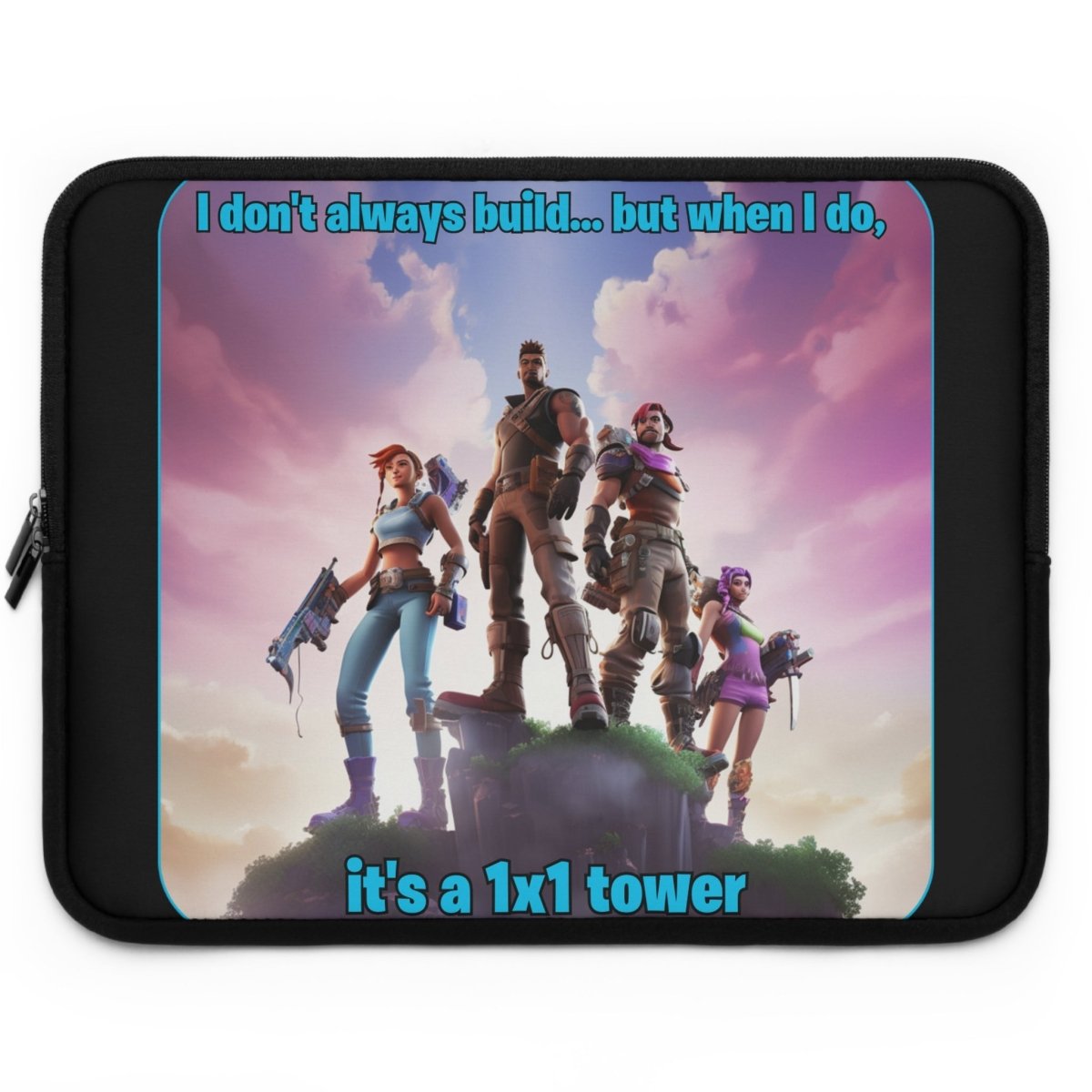 Goated Goods - Fortnite - 1x1 tower - Laptop Sleeve - Black - 17"