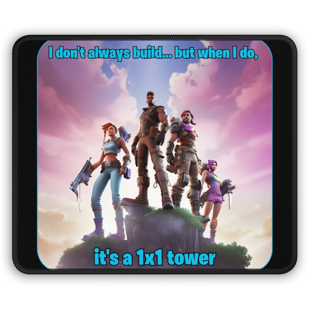 Goated Goods - Fortnite - 1x1 tower - Mouse Pad - Rectangle - 9" × 7"