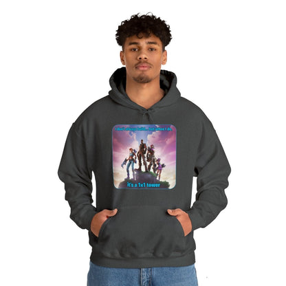 Goated Goods - Fortnite - 1x1 tower - Unisex Hoodie - Dark Heather - S