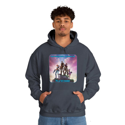 Goated Goods - Fortnite - 1x1 tower - Unisex Hoodie - Heather Navy - S