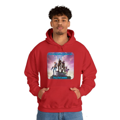 Goated Goods - Fortnite - 1x1 tower - Unisex Hoodie - Red - S