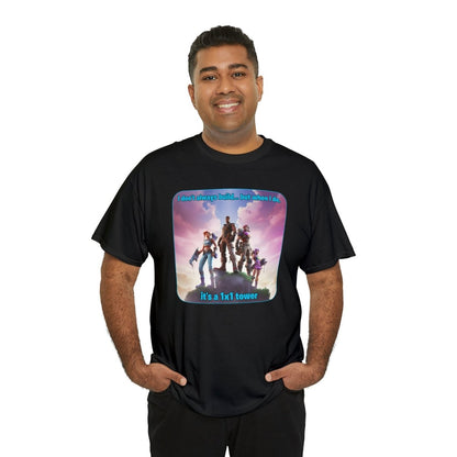 Goated Goods - Fortnite - 1x1 tower - Unisex T-shirt - Black - S