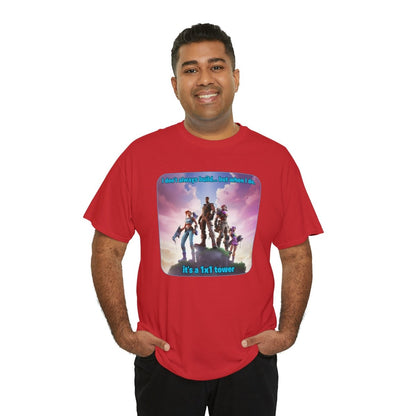 Goated Goods - Fortnite - 1x1 tower - Unisex T-shirt - Red - S