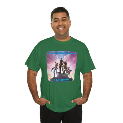 Goated Goods - Fortnite - 1x1 tower - Unisex T-shirt - Turf Green - S