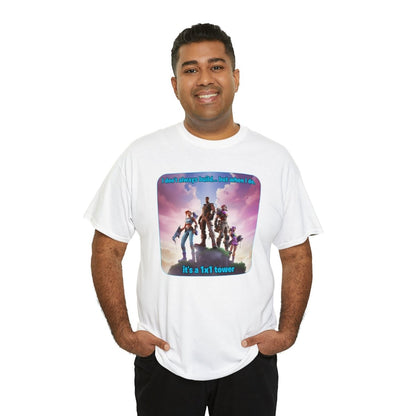 Goated Goods - Fortnite - 1x1 tower - Unisex T-shirt - White - S