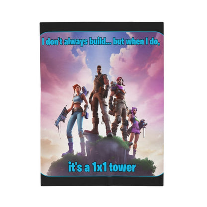 Goated Goods - Fortnite - 1x1 tower - Velveteen Plush Blanket - 50" × 60" -