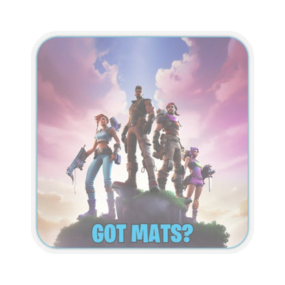 Goated Goods - Fortnite - Got Mats - Kiss-Cut Transparent Sticker - 3" × 3" - Transparent