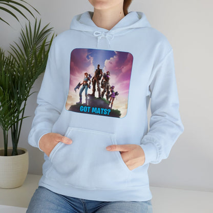 Goated Goods - Fortnite - Got Mats - Unisex Hoodie - Light Blue - S