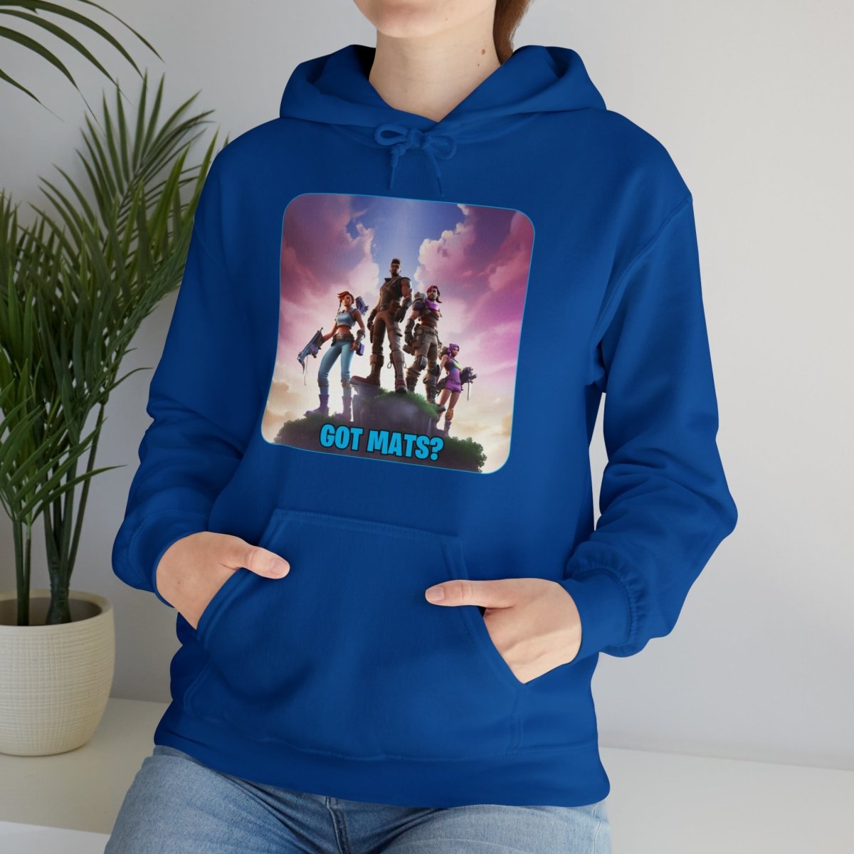 Goated Goods - Fortnite - Got Mats - Unisex Hoodie - Royal - S