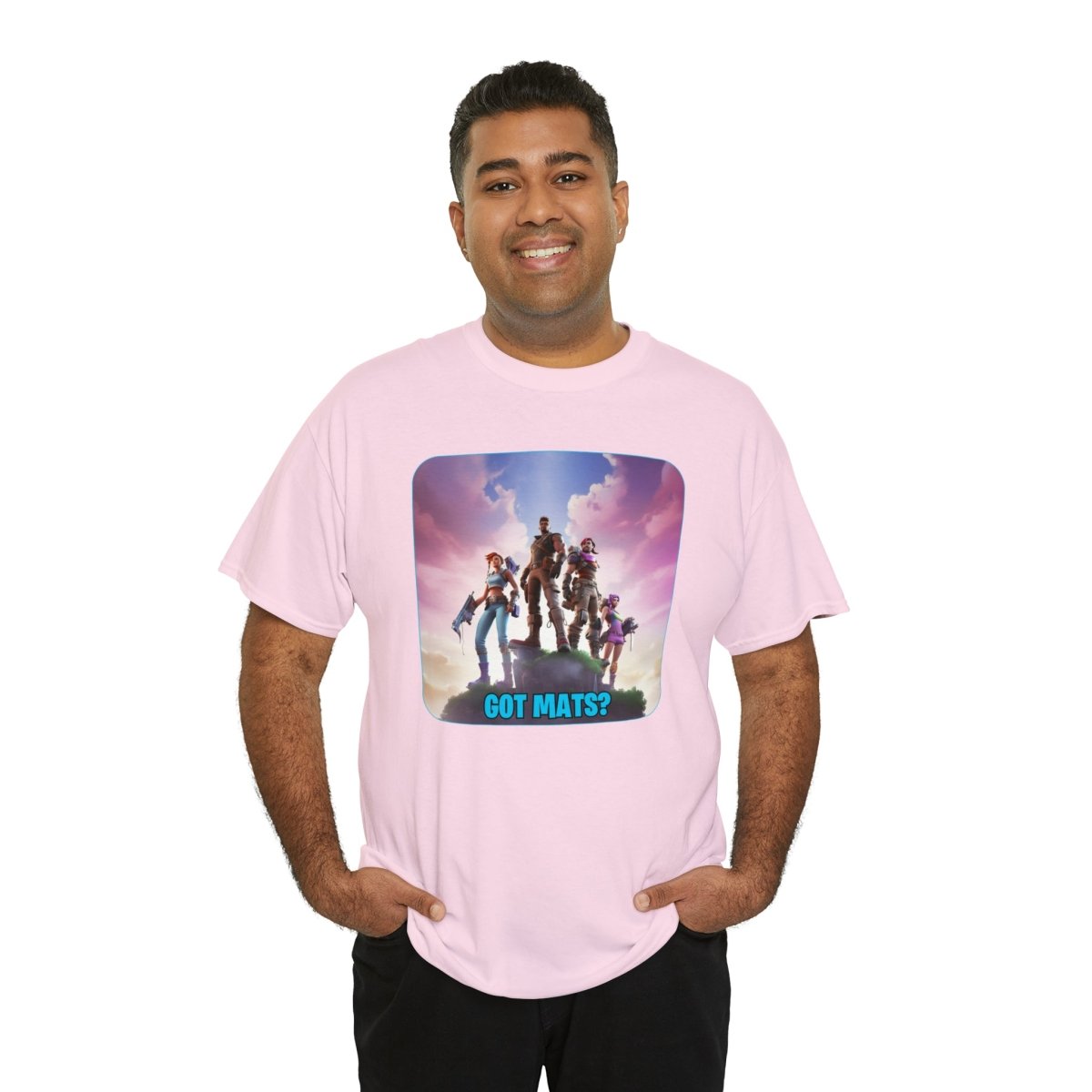 Goated Goods - Fortnite - Got Mats - Unisex T-shirt - Light Pink - 2XL