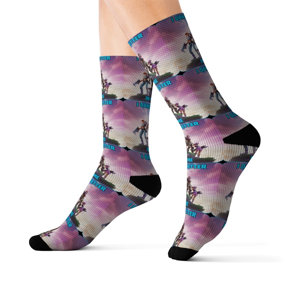 Goated Goods - Fortnite - I Dance Better In-Game - Socks - L -