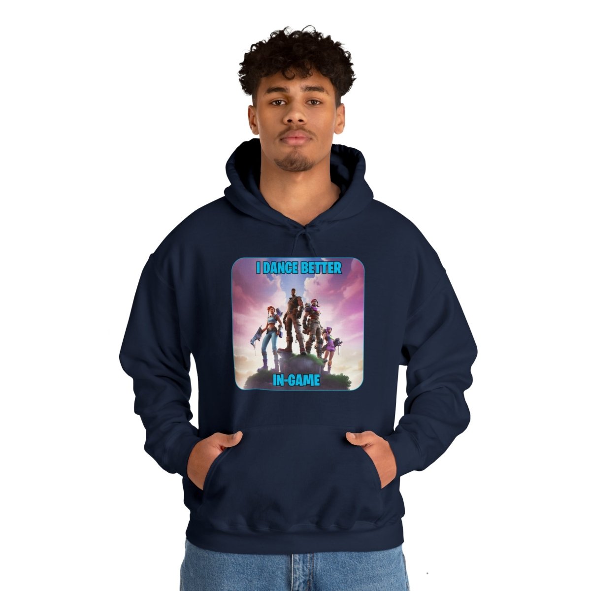 Goated Goods - Fortnite - I Dance Better In-Game - Unisex Hoodie - Navy - S