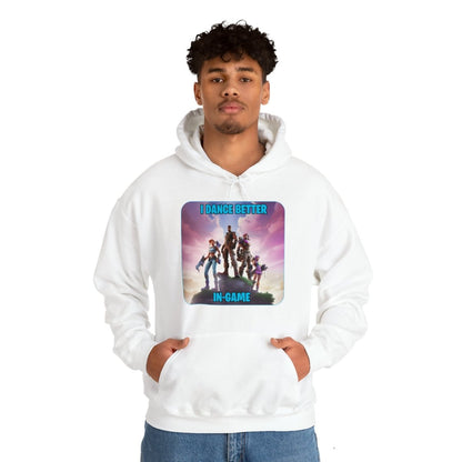 Goated Goods - Fortnite - I Dance Better In-Game - Unisex Hoodie - White - S