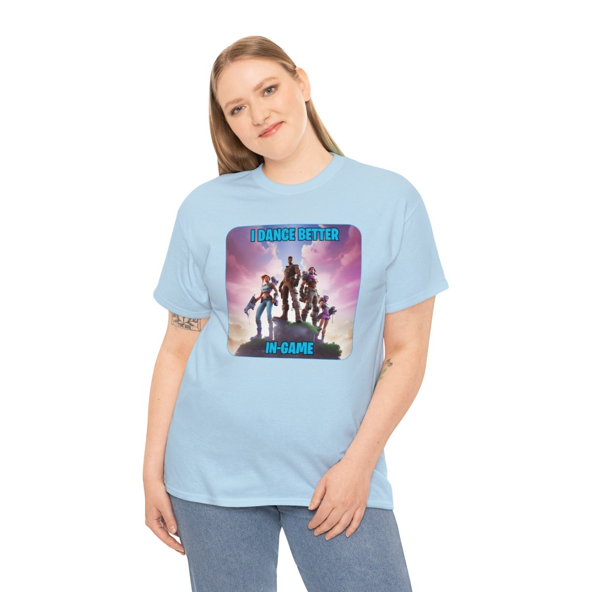 Goated Goods - Fortnite - I Dance Better In-Game - Unisex T-shirt - Light Blue - 5XL