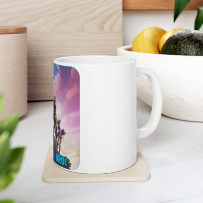 Goated Goods - Fortnite - Just Build, Bro! - Coffee Mug - 11oz -