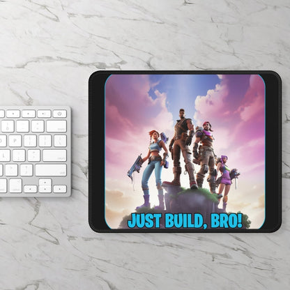 Goated Goods - Fortnite - Just Build, Bro! - Mouse Pad - Rectangle - 9" × 7"