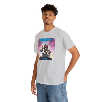 Goated Goods - Fortnite - Where We Droppin', Boys - Unisex T-shirt - Ice Grey - S