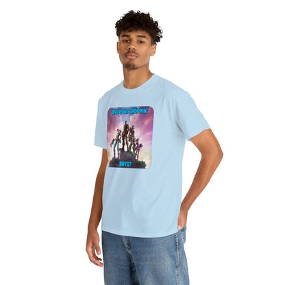 Goated Goods - Fortnite - Where We Droppin', Boys - Unisex T-shirt - Light Blue - 3XL