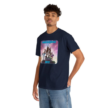 Goated Goods - Fortnite - Where We Droppin', Boys - Unisex T-shirt - Navy - S