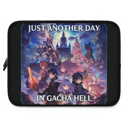 Goated Goods - Genshin Impact - Just Another Day in Gacha Hell - Laptop Sleeve - Black - 17"