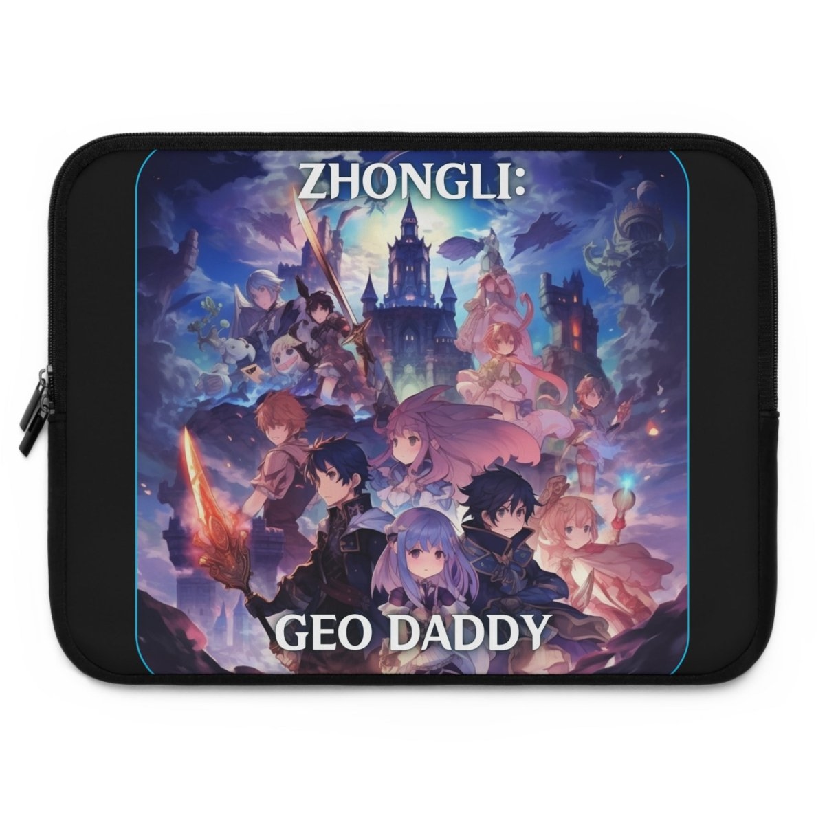 Goated Goods - Genshin Impact - Zhongli Geo Daddy - Laptop Sleeve - Black - 17"