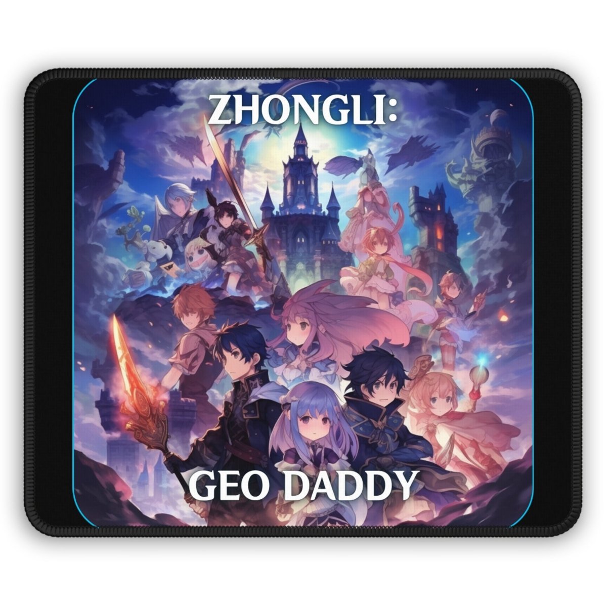 Goated Goods - Genshin Impact - Zhongli Geo Daddy - Mouse Pad - Rectangle - 9" × 7"