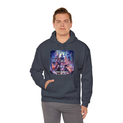 Goated Goods - Genshin Impact - Zhongli Geo Daddy - Unisex Hoodie - Heather Navy - S