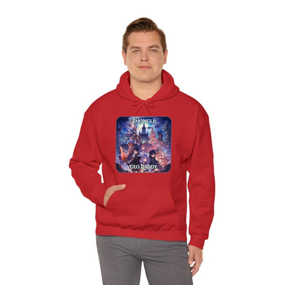 Goated Goods - Genshin Impact - Zhongli Geo Daddy - Unisex Hoodie - Red - M