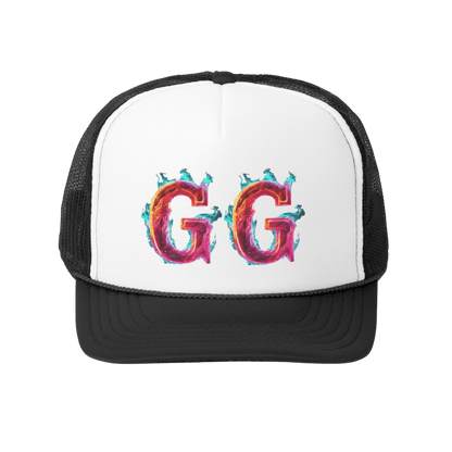 Goated Goods - GG - Classic Trucker Hat - Black - One size