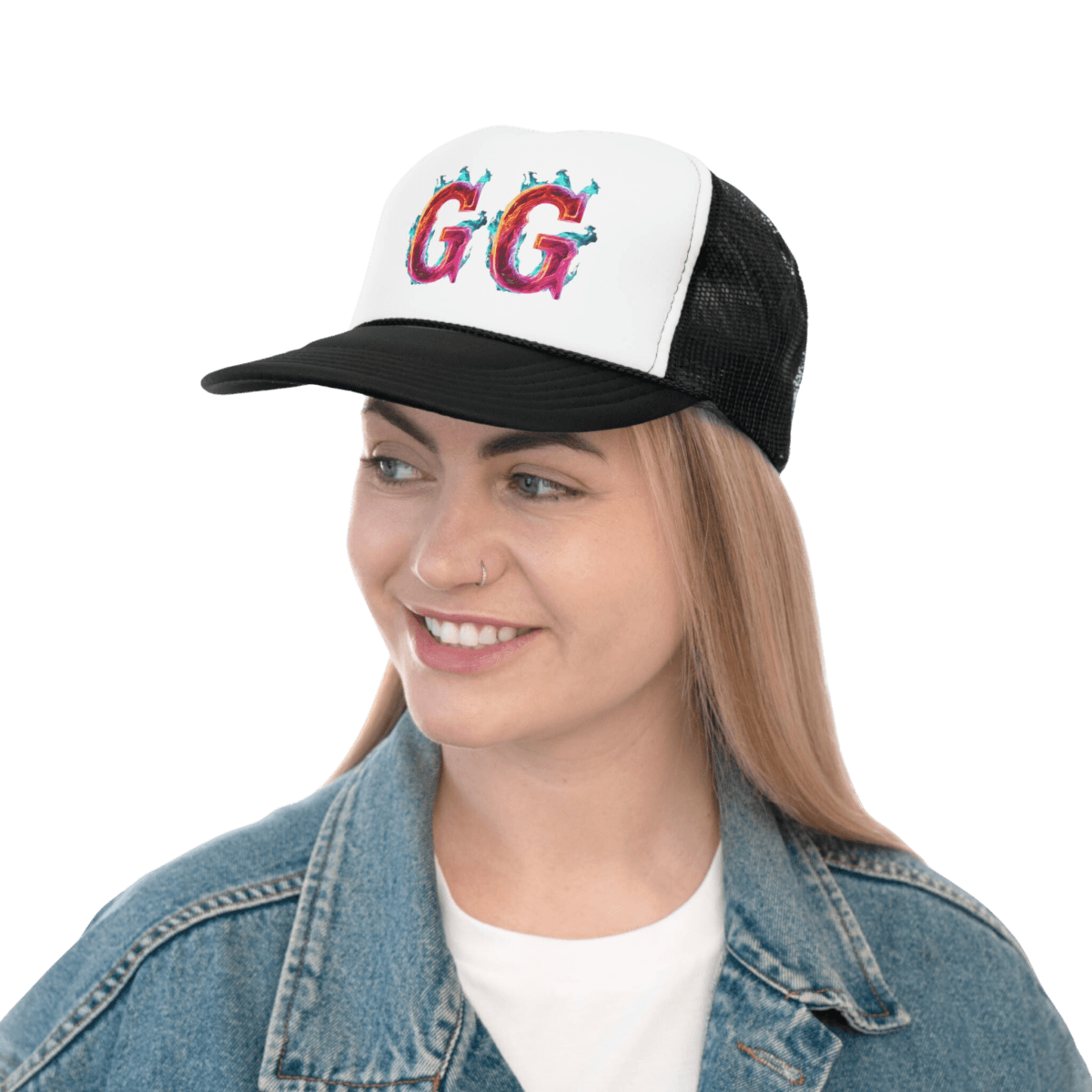 Goated Goods - GG - Classic Trucker Hat - Green - One size