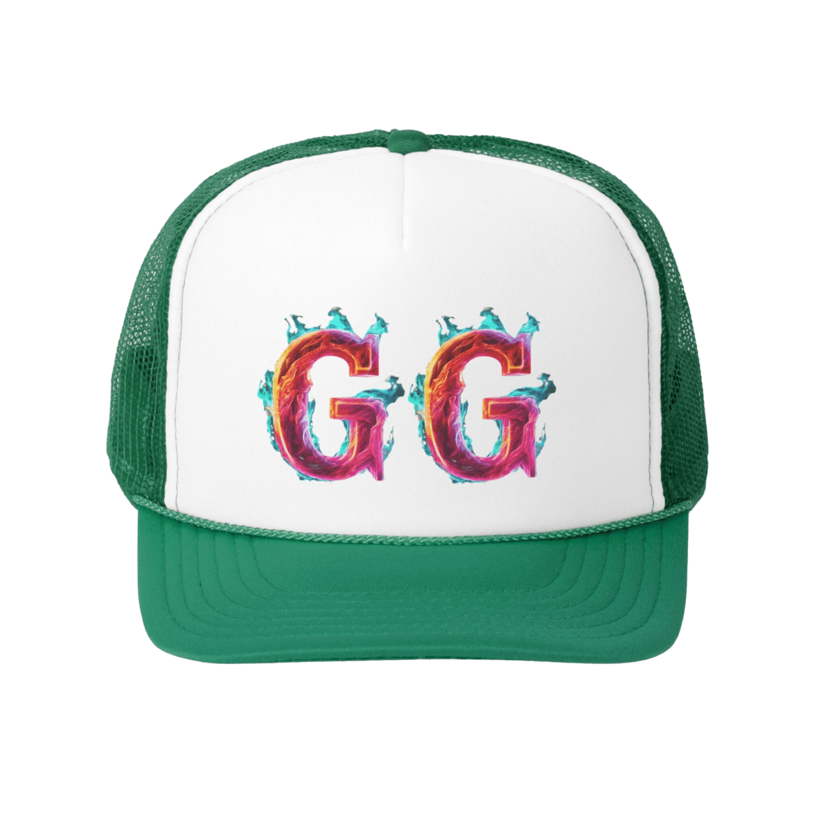 Goated Goods - GG - Classic Trucker Hat - Green - One size