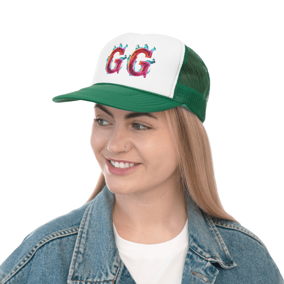 Goated Goods - GG - Classic Trucker Hat - Black - One size