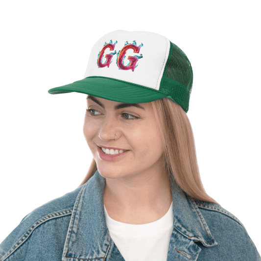 Goated Goods - GG - Classic Trucker Hat - Black - One size