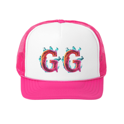 Goated Goods - GG - Classic Trucker Hat - Pink - One size