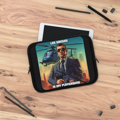 Goated Goods - Grand Theft Auto - Los Santos is my playground - Laptop Sleeve - Black - 10"