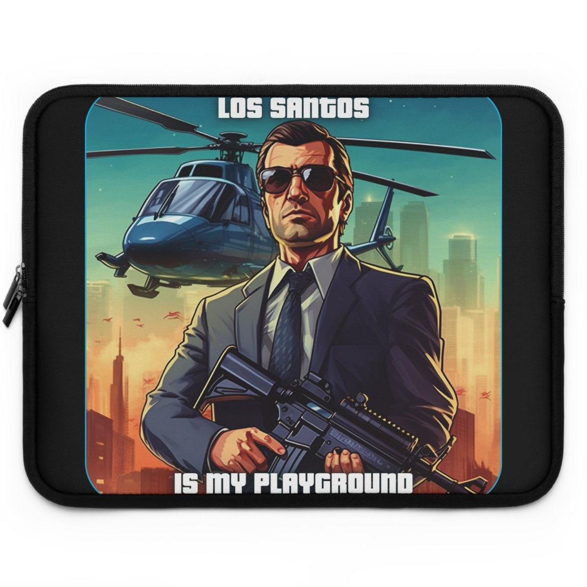 Goated Goods - Grand Theft Auto - Los Santos is my playground - Laptop Sleeve - Black - 15"