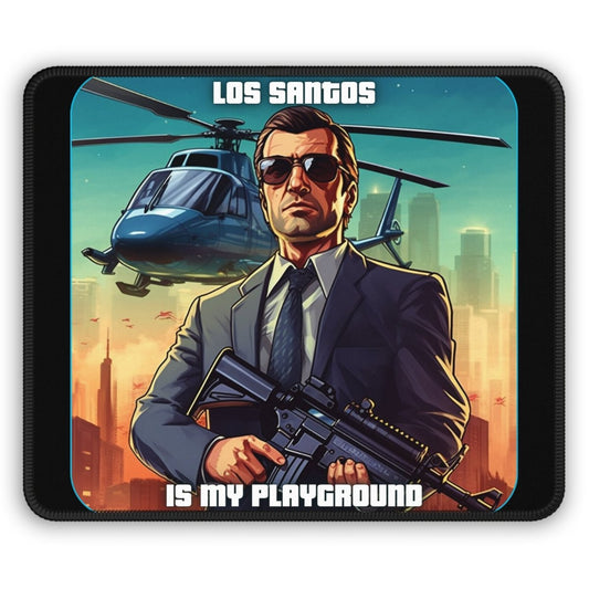 Goated Goods - Grand Theft Auto - Los Santos is my playground - Mouse Pad - Rectangle - 9" × 7"