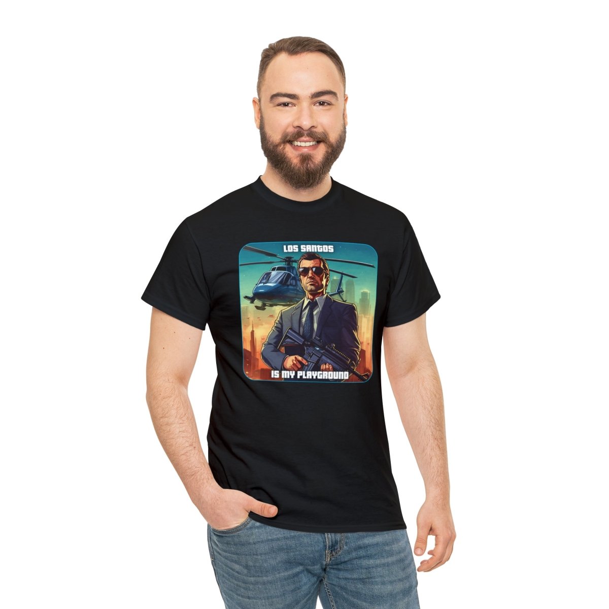 Goated Goods - Grand Theft Auto - Los Santos is my playground - Unisex T-shirt - Black - M