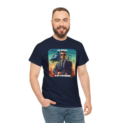 Goated Goods - Grand Theft Auto - Los Santos is my playground - Unisex T-shirt - Navy - M