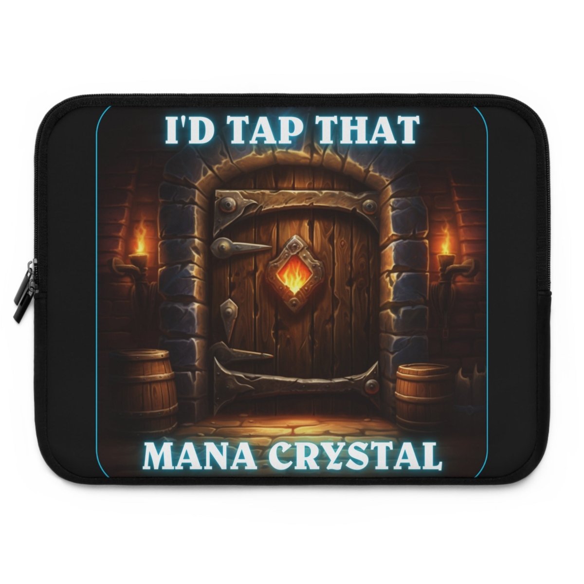 Goated Goods - Hearthstone - I'd tap that Mana Crystal - Laptop Sleeve - Black - 17"