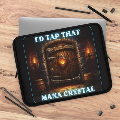 Goated Goods - Hearthstone - I'd tap that Mana Crystal - Laptop Sleeve - Black - 17"