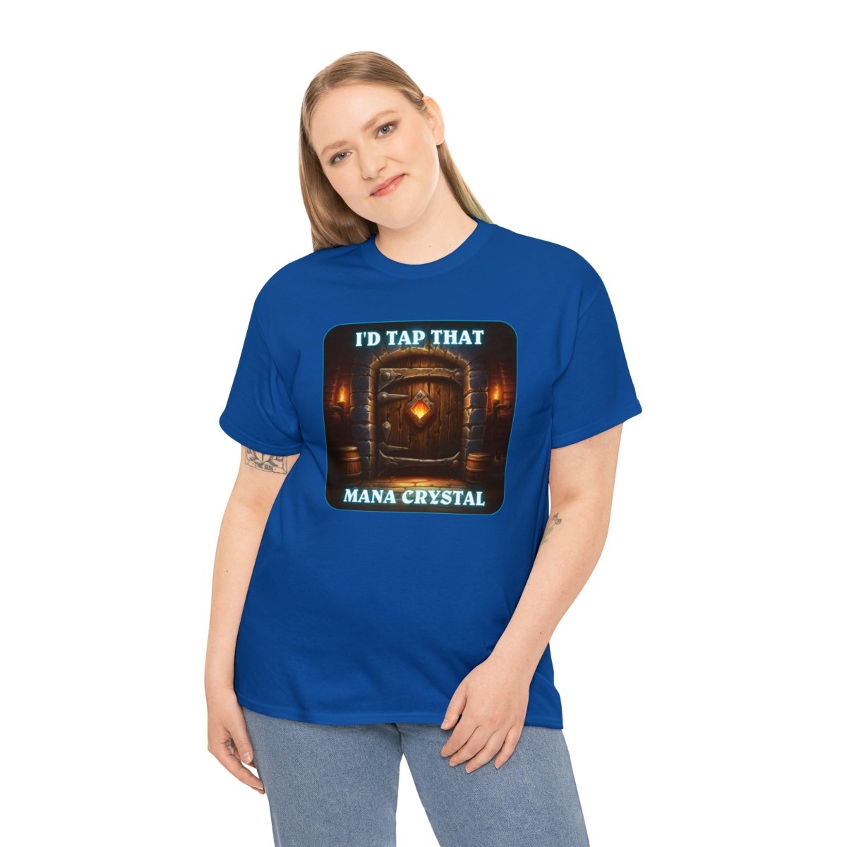 Goated Goods - Hearthstone - I'd tap that Mana Crystal - Unisex T-shirt - Royal - L