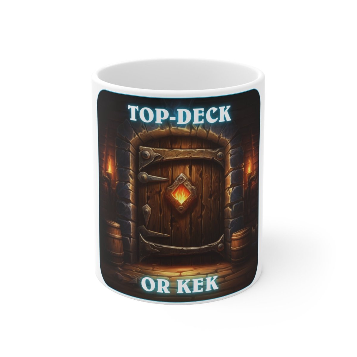 Goated Goods - Hearthstone - Top-Deck or Kek - Coffee Mug - 11oz -