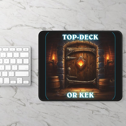 Goated Goods - Hearthstone - Top-Deck or Kek - Mouse Pad - Rectangle - 9" × 7"