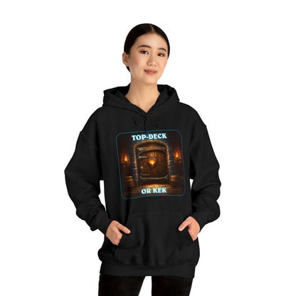 Goated Goods - Hearthstone - Top-Deck or Kek - Unisex Hoodie - Black - 5XL