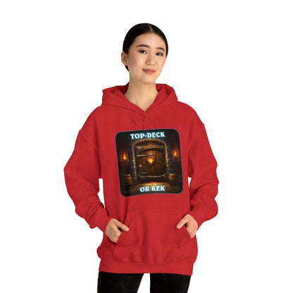 Goated Goods - Hearthstone - Top-Deck or Kek - Unisex Hoodie - Red - S